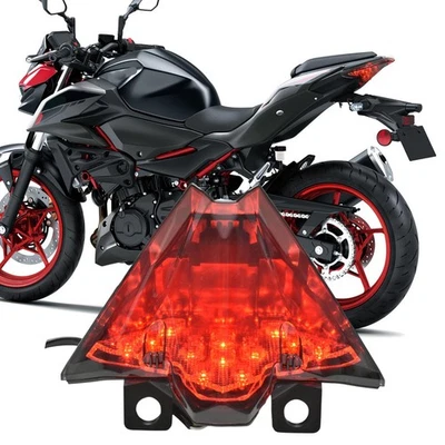 Conjunto de luz trasera LED ahumada para Kawasaki Ninja 500 Z500 luz de funcionamiento Foto 1 de 4