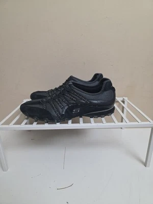 Zapatillas deportivas para mujer Skechers negras sin cordones talla 8 SN21441 Foto 1 de 4