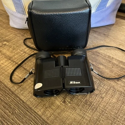 Винтажный бинокль Nikon 7x20CF призма Порро компактный бинокль открытая коробка. - Изображение 1 из 4