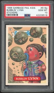 Topps Garbage Pail Kids 13th Series #516a Bubblin' Lynn PSA 10 GEM MINT Os13 - Picture 1 of 2