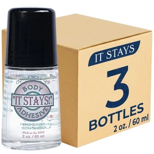 ABSOLUTE SUPPORT It Stays! Roll-On 2 Ounce (Pack of 3), Clear/Transparent  - Picture 1 of 8