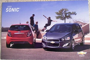 NEW GM DEALERSHIP 2013 CHEVROLET SONIC AUTO POSTER OR VEHICLE PORTRAIT PICTURE - Picture 1 of 1