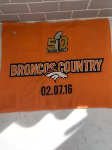 NFL 2016 Super Bowl 50 Fútbol Denver Broncos Country Naranja Rally Toalla Nueva con Etiquetas - Imagen 1 de 9
