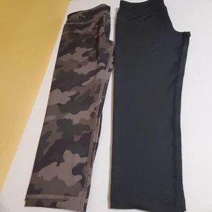 Amazon Essentials Girls Leggings Pants Pack of 2-Black and Camo M - Picture 1 of 5