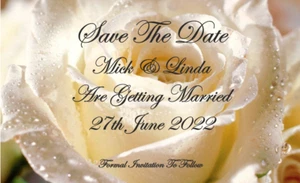10 Premium Wedding Save The Date Cards Save The Evening Change The Date - Picture 1 of 24