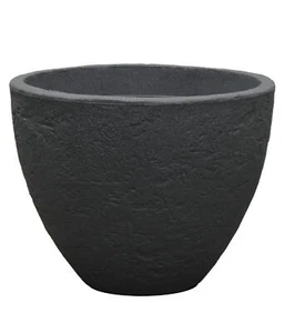 Pflanztopf Stone Kunststoff Ø 40/50 cm Höhe ca. 31/39 cm anthrazit, Dehner - Bild 1 von 15