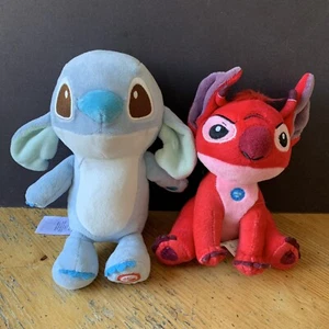 2 x Lilo & Stitch Small Plush Soft Toys - Light & Sound - Picture 1 of 9