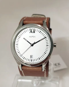 Alfex by Plum Design Damenuhr Unterleg Lederband Swiss Made 5492-176 Rarität - Bild 1 von 7