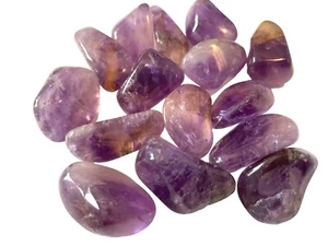 6X Ametrine Tumbled Stone 20-25mm Reiki Healing Crystal Calms Remove Negativity - Picture 1 of 12