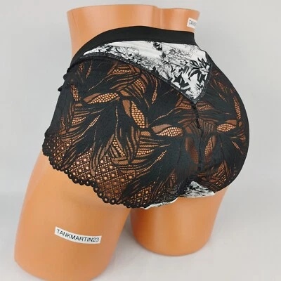 LANE BRYANT CACIQUE PLUS NO SHOW HIPSTER 18/20 PLUS BRAGUITA ENCAJE ESPALDA NEGRO BLANCO Foto 1 de 4