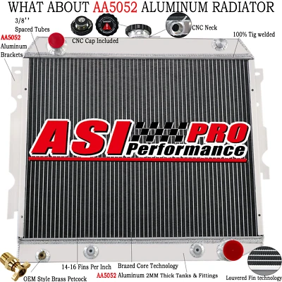 Radiador de 3 filas para Dodge Challenger Coronet Plymouth Satellite Barracuda 1968-73 Foto 1 de 4