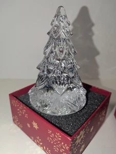 2015 Waterford Bleikristall Medium Weihnachtsbaum 4,5" klare Skulptur - Bild 1 von 5