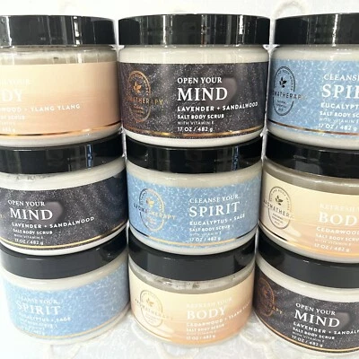 Bath & Body Works Aromatherapy Salt Body Scrub 17 oz With Vitamin E You Pick Any - Image 1 of 4