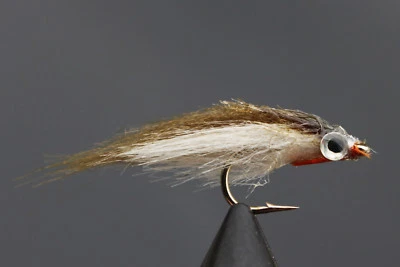 12 piezas de moscas de pesca con mosca Polar Fry que se hunden lentamente salmón trucha cabeza de acero Minnow Foto 1 de 4