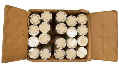 1000 fichas de póker blancas As/Jack de 11,5 gramos ideales para juegos de uso doméstico * Foto 1 de 2