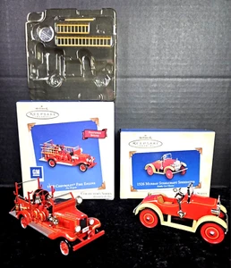 Hallmark KEEPSAKE Adornos Coleccionista ~ 1929 Camión de Bomberos y 1926 Speedster - Imagen 1 de 10