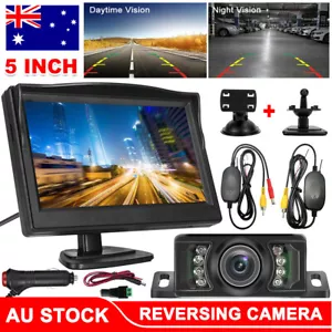 5" Reverse Camera Wireless Reversing Cam Car Truck Caravan 12V 24V Rear Monitor - Picture 1 of 12
