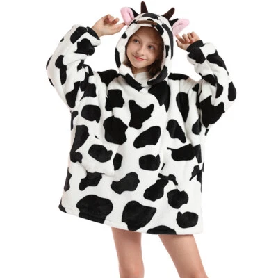 Kinder / Mädchen Übergroße Hoodie Sweatshirt Decke Warme Plüsch Pullover Decke - Bild 1 von 4
