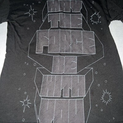 Camisa Junk Food Masculina 6 Milennium Gráfica Térmica Manga Longa May The Force Be… - Imagem 1 de 4