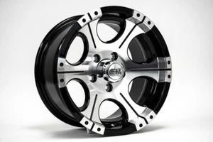 16x8 +0 Scale 4x4 Ace 6x139.7 Black w/Machined Face Wheels (Set of 4) - Picture 1 of 2