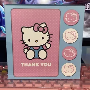 2023 Sanrio Hello Kitty Box 12 Blank Thank You Note Card Set Stickers Envelopes - Picture 1 of 10
