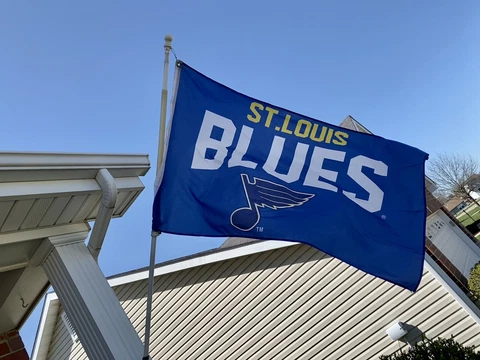ST LOUIS BLUES-3’x5’ Deluxe Outdoor Flag-NHL-EXCLUSIVE-SHIPS FAST! Cover