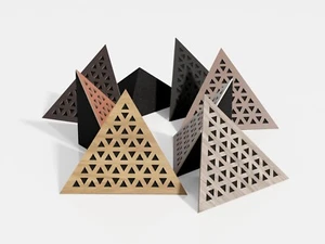 2-pak Absorpcja dźwięku - Rozproszona sufitowa narożna pułapka basowa «Triangle-TRI» - Zdjęcie 1 z 16