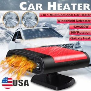 12V 1200W Portable Electric Car Heater Heating Fan Defogger Defroster Demister - Picture 1 of 8