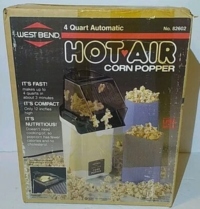 NIB Vintage West Bend Hot Air Pop Corn Popper Model # 82602, Sealed Box NOS RARE - Picture 1 of 10