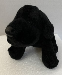 Ganz Webkinz Lil'Kinz HS136 Black Lab Retriever Dog Plush Stuffed Animal