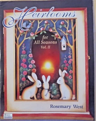 ROSEMARY WEST 1995 ALL SEASON HEIRLOOMS V2 ANGELS Decorative Painting Book - Image 1 of 4