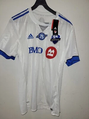 ADIDAS AUTHENTIC MLS MONTREAL IMPACT TEAM JERSEY WHITE SIZE L - Image 1 of 4