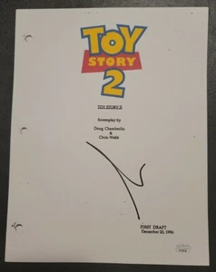 AUTÓGRAFO FIRMADO POR TIM ALLEN TOY STORY 2 GUIÓN COMPLETO PRUEBA JSA - Imagen 1 de 3