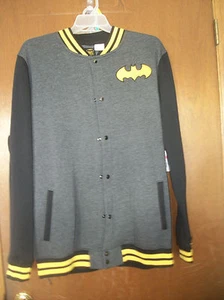Chaqueta Letterman con Botones de Batman de DC Comics Nueva con Etiquetas Grande o XL Muy Vhtf - Imagen 1 de 2