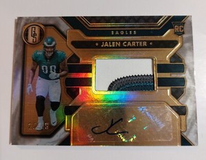 2023 Panini Gold Standard Jalen Carter #25/49  Gold RPA Rookie Patch Auto