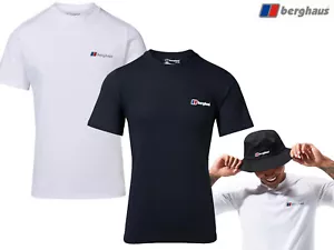 Mens Berghaus T Shirt Organic 100% Cotton Classic Logo Crew Neck Tee - Picture 1 of 15