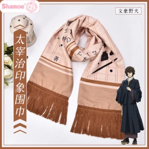 Sciarpa fazzoletto da collo Bungo cani randagi Dazai Osamu anime silenziatore Cospaly cartone animato - Foto 1 di 6