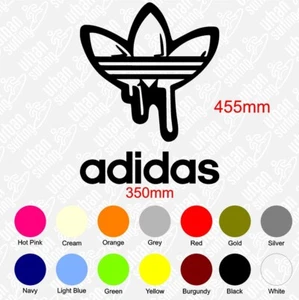 250 x 320mm Adidas Drip Retro 80s Stickers Van Life Window Car Campervan Decals - Picture 1 of 2