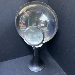 ANTIQUE MEDICAL PARABOLIC MAGNIFYING LAMP CANDLE LIGHT MEDICINE DOCTOR - READ - Picture 1 of 9