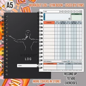 TRAINING🏋️ 2024 LOG/GYM BUDDY/LOG BOOK/ WEIGHTS/REPS/DIARY/WORKOUT/PERSONALISED - Picture 1 of 8