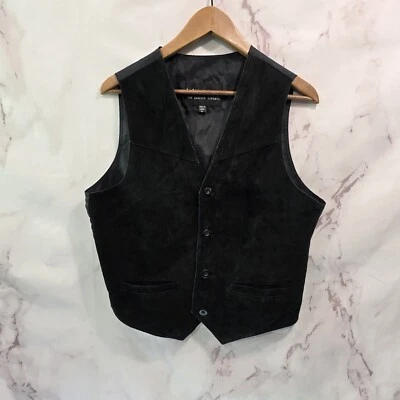 Chaleco de cuero Wilson para mujer mediano negro años 80 90 Western Disco botón vintage  Foto 1 de 4