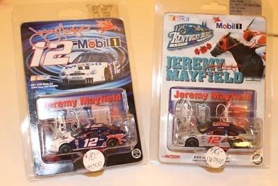 1/64(2) NASCAR#12 JEREMY MAYFIELD 125TH KY DERBY MOBIL 1 FORD 1999 EXCELLENT NEW - Image 1 of 4