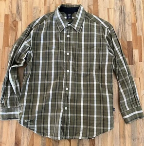 GAP Kids Boys Cotton Check Plaid Chequered Shirt Kids L Size 10 Yrs - Picture 1 of 2
