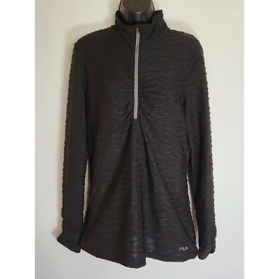 Винтажный 90-х FILA пуловер Activewear верхний насмешливый шеи длинным рукавом Athletic XL - Изображение 1 из 4