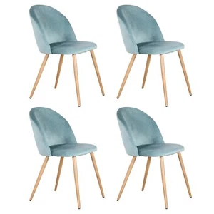 Pack de 4 Sillas Comedor Sillón Moderno de Terciopelo Sillas Tapizadas Verde - Imagen 1 de 10