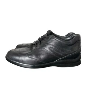 Tod's Sneakers Men Size 6 US 7 Black Leather Lace Up Shoes Made in Italy - Picture 1 of 11