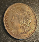 1885 O Morgan Silver Dollar, Gorgeous Iridescent/Golden Toning Unique High Grade