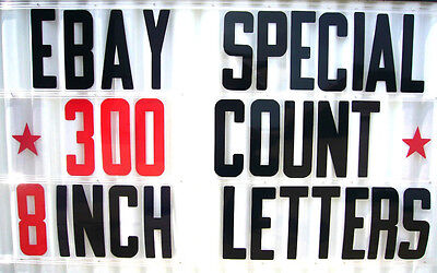 300 Changeable Flex Letters For Portable Outdoor Marquee Signs 8  On 8 7/8  Back • 80$