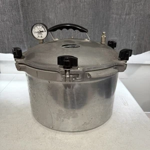 Vintage All American Pressure Cooker Model No.7 Canner 15.5 Qts. Cast Aluminum - Picture 1 of 5