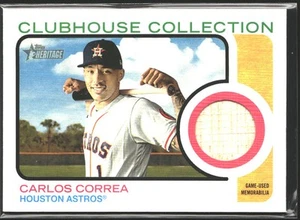 2022 Topps Heritage #CC-CC Carlos Correa Clubhouse Collection Relics - Picture 1 of 2